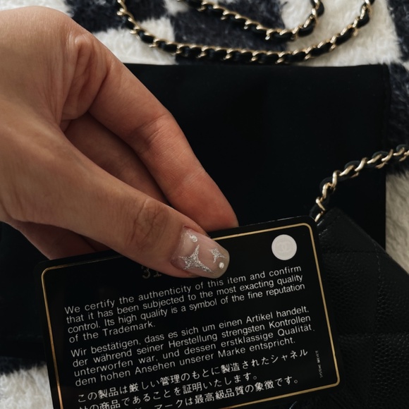 Chanel 2021 Card Holder w/ Chain Wallet Black - Picture 3 of 9